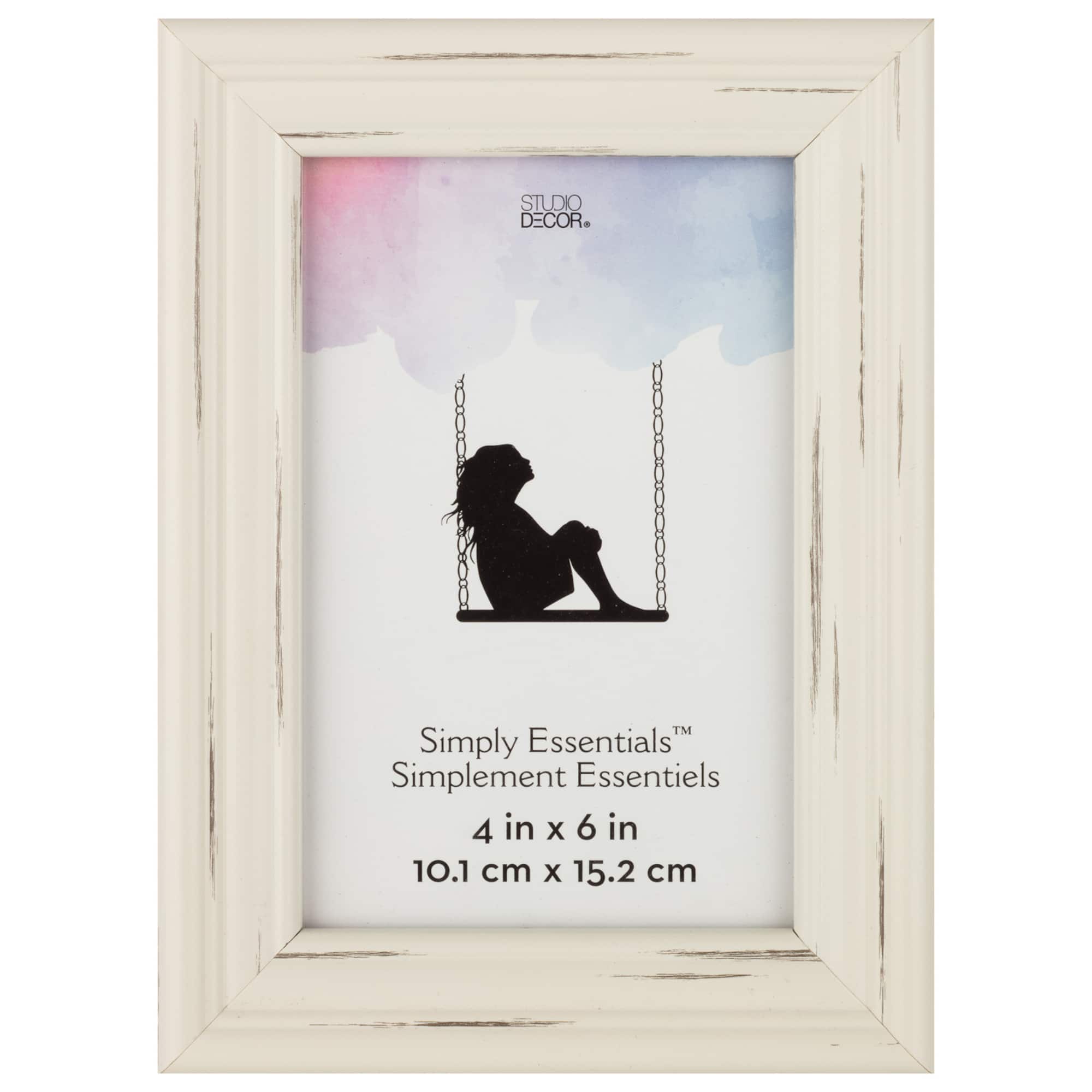 Simply Essentials™ Distressed White Frame by Studio Décor